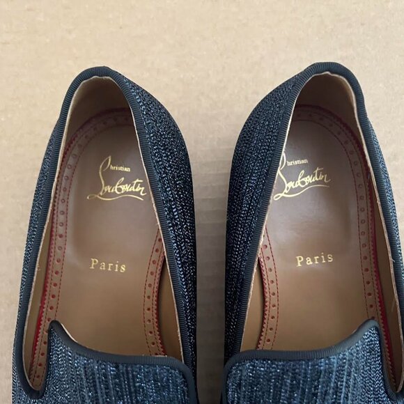 Christian Louboutin Men's Spooky Flat Calf Loafers 45 - Picture 8 of 14